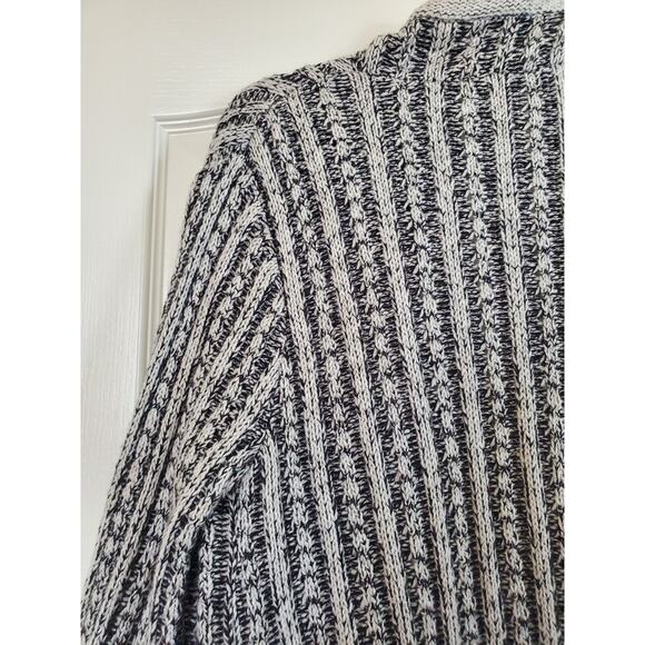 Thakoon Design Nation Gray Chunky Draped Wool Cardigan Sweater, Size Medium - Picture 9 of 11